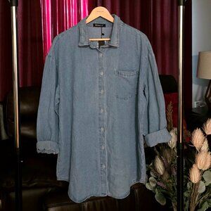 ALLEGRA K SOFT DENIM SHIRT!
